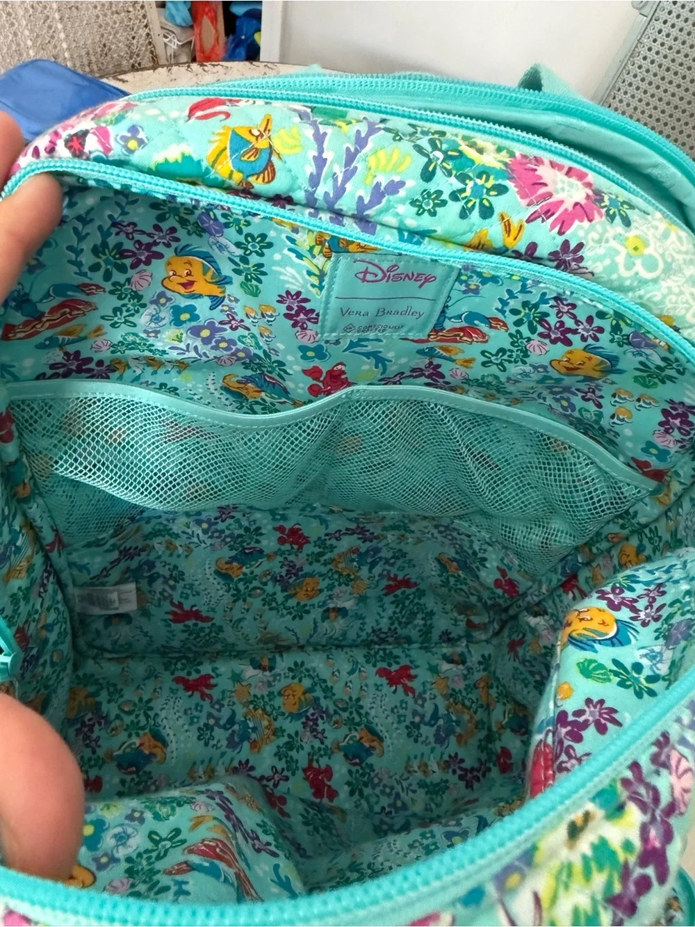 Vera Bradley Disney little mermaid campus backpack